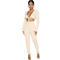 Cutout Tie-Front Jumpsuit