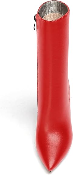 Pointed Toe Block Heel Ankle Boots