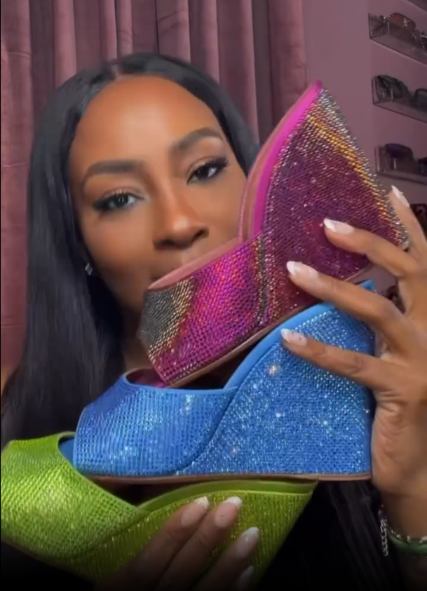 Lupita embellished wedge sandals
