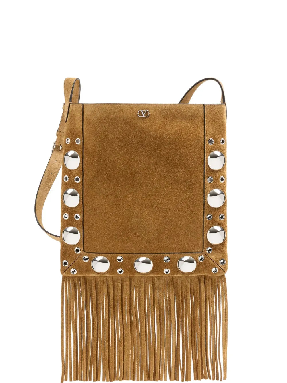 Studs Fringed Cross Body Bag