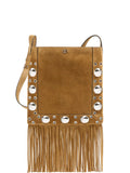 Studs Fringed Cross Body Bag