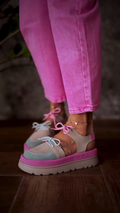 Multicolor Pastel Platform Sandals