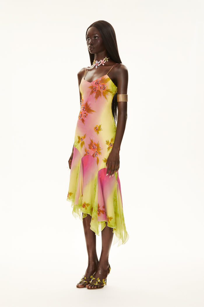 The Coral Gown with shawl