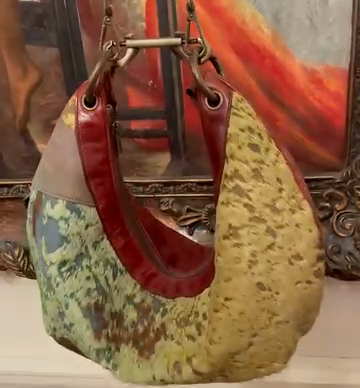 Hair-On Cowhide Hobo Bag
