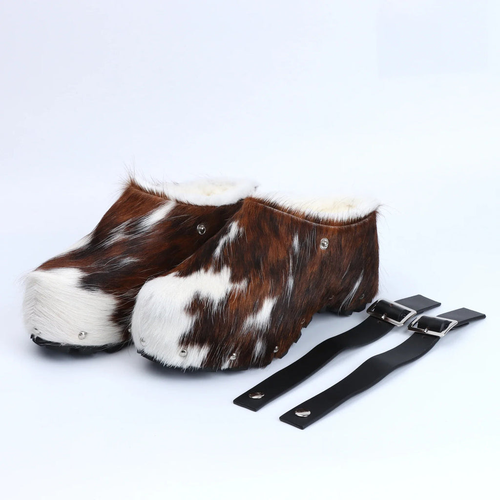 Calf Hair Women's Slip-On Sandals