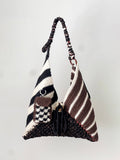 Hand-Crocheted Patchwork Hobo Bag with Mini Pouch