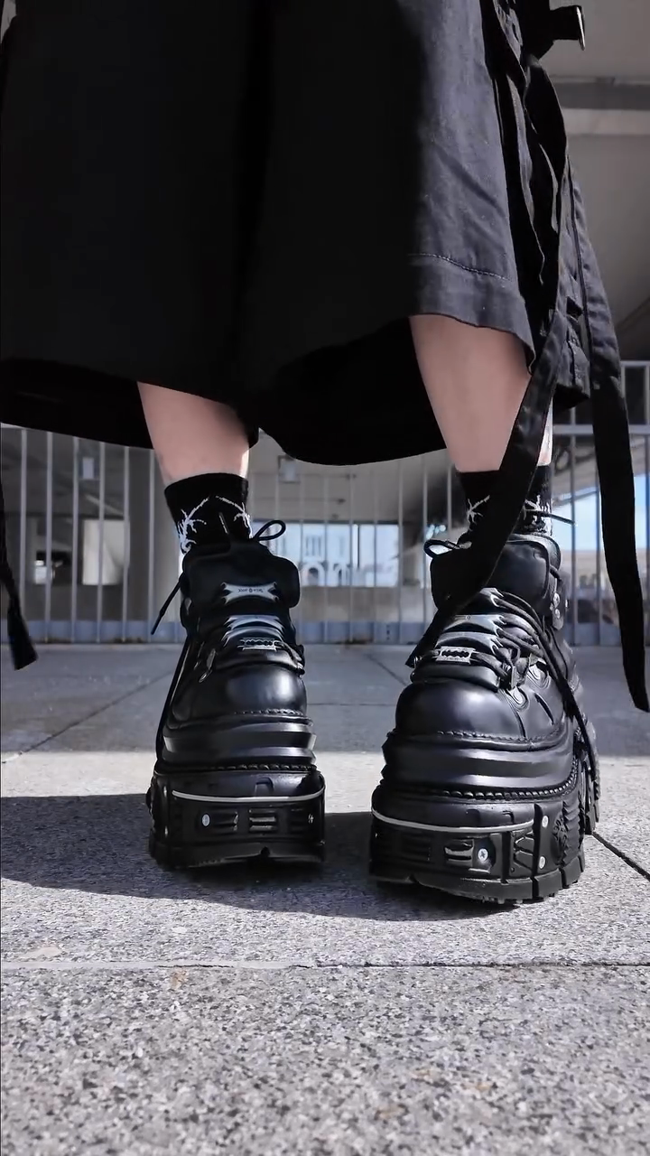 Black Gothic Platform Boots