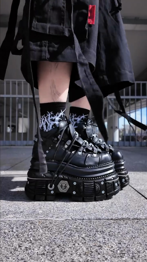 Black Gothic Platform Boots