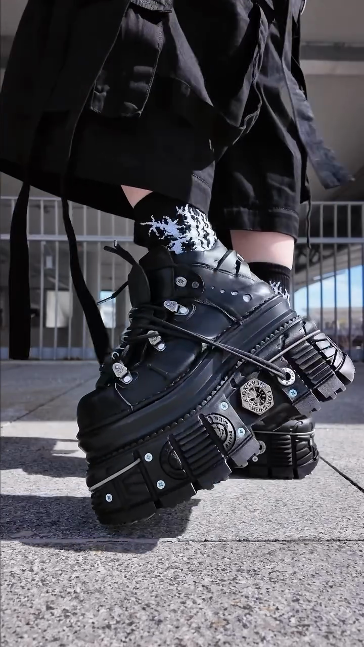 Black Gothic Platform Boots